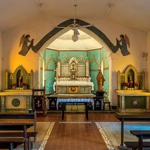 Inside the Sacred Heart church
