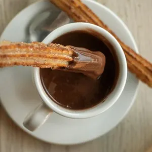 hot chocolate and churros
