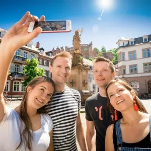 Kornmarkt with Madonna statue