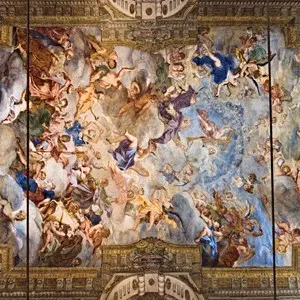 ceiling of the Cappella dei Mercanti di Torino