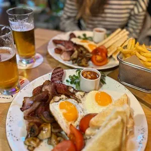 Food and drink, breakfast with salad, coffee