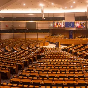 The European Parliament hemicycle