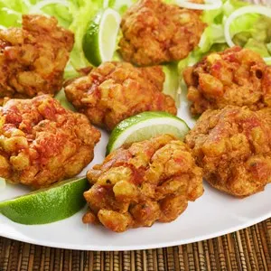 Indian onion Bhajia entree