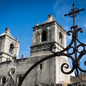 Details of Mission Concepcion in San Antonio, Texas