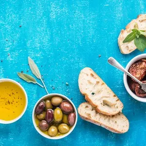 Mediterranean snacks set, Kokkari Estiatorio, San Francisco, California