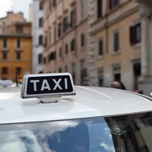 White Taxi in Italy