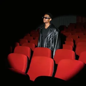 man standing in the cinema