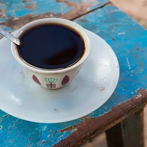 coffee served on african street