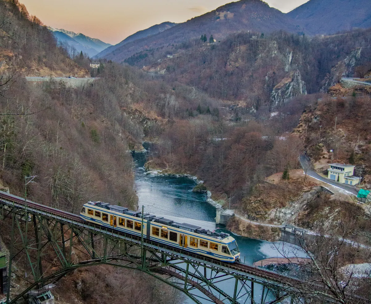 Switzerland's Winter Peaks Train Journey