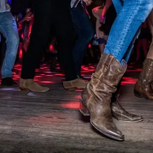 Country Line Dancing in motion