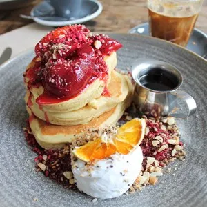 Pancakes at Bespoke Kitchen, Queenstown