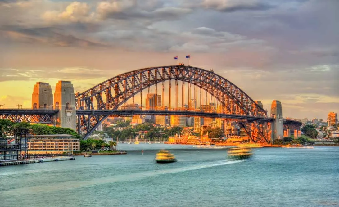 Australia City with Rock and Reef