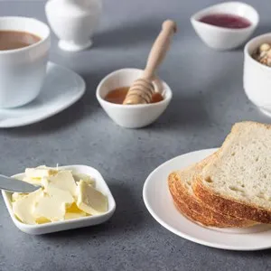 Breakfast with coffee