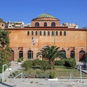The Agia Sophia (also spelled Hagia Sophia or Ayia Sofia) is the largest and most famous Byzantine church in Thessaloniki, Greece